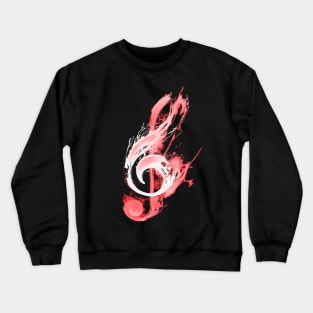 Vintage Piano Keyboard Treble Clef Grunge Music Note Crewneck Sweatshirt